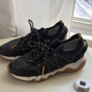 Madewell Black and Yellow Women's Sneakers